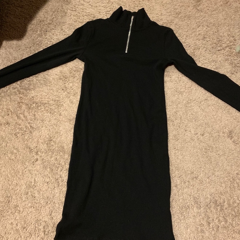 COLLUSION long sleeve midi dress